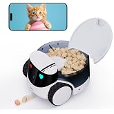 Enabot EBO ROLA PetPal Mobile 2.5K Pet Camera Robot with Treat Dispenser | Whole-Home Mobility, Two-Way Talk, Night Vision, Auto-Recharge, Interchangeable Modular Design