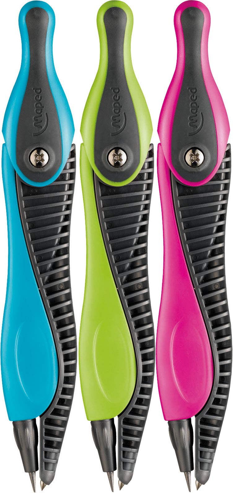 Maped Kid'Z 191510 Ergonomic Beginner's Compass Blue Pink Green