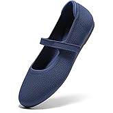 Arromic Ballet Flats for Women Round Toe Mary Jane Shoes Comfortable Dressy Women Flats Adjustable Straps Washable Knit Slip On Shoes