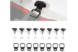 CheroCar Hard Top Quick Removal Fastener Thumb Roof Screws Bolts Tie Down Anchor with Washers Kit for Jeep Wrangler Sports Sahara Rubicon X & Unlimited YJ TJ LJ JK JL 2/4Door 1987-2020