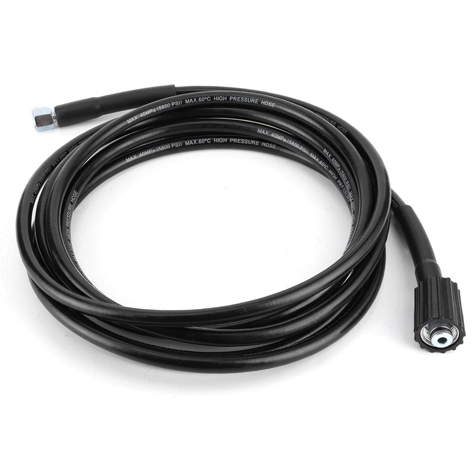 Extension Washer Tube, Rubber Auto Jet Washer Hose 40MPa/5800PSI High Pressure Water Cleaning Pipe Fit for Karcher K2 K3(15meter)