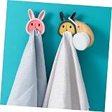 COLLBATH 6pcs Cartoon Towel Hook Rack Self-Adhesive for Home & Kitchen view 9