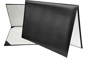 MyGradDay Smooth Diploma Holder Graduation Certificate Cover 8 1/2" x 11" Black