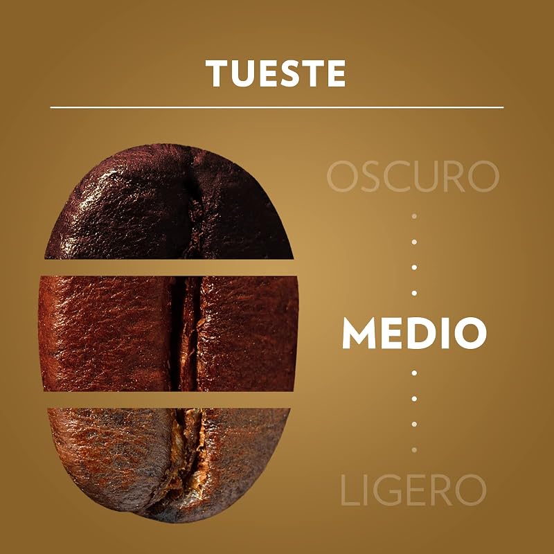 , Qualità Oro, Café en Grano Natural, Ideal para la Máquina de Café Espresso, con Notas Aromáticas de Frutas y Flores, 100% Arábica, Intensidad 5, Tueste Medio, Paquete de 500 g
