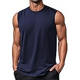 EKLENTSON Men's Tank Tops UPF 50+ Sleeveless Shirt Lightweight Cooling Muscle Tee Sun Protection Quick Dry Workout Shirt