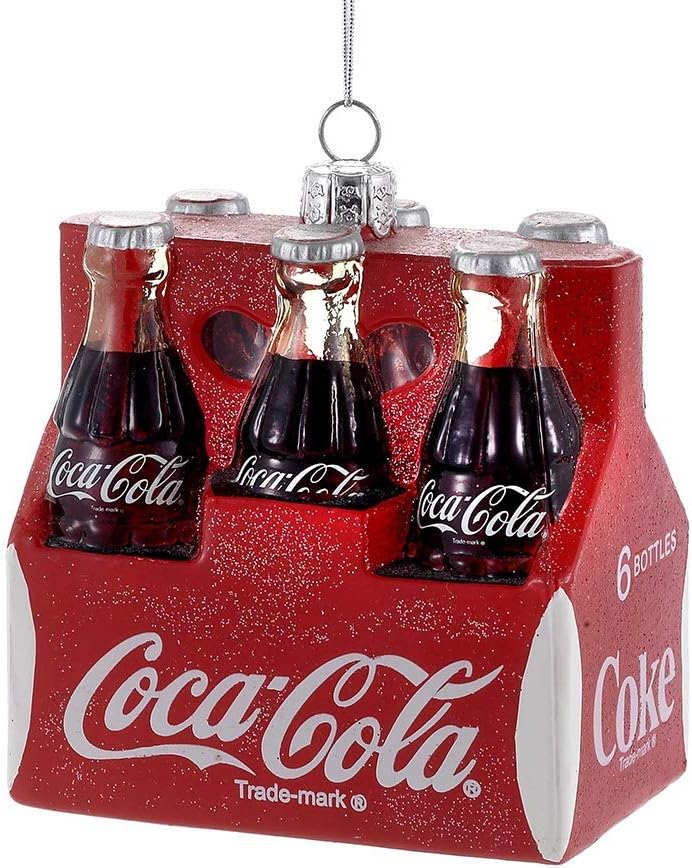 Kurt S. AdlerCoca Cola 6 Pack Glass Ornament CC4101 New