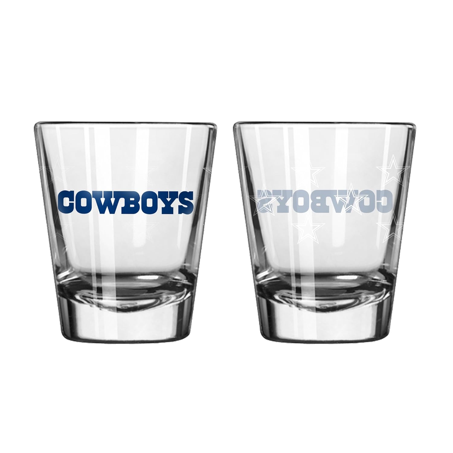 NFL Shot Glass Cup Set of 2 NFL Team Dallas Cowboys