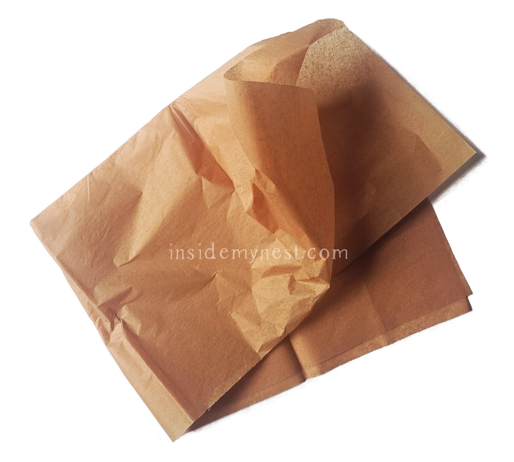 InsideMyNest Coloured Tissue Paper Sheets Premium Quality (Burnt Orange, 20)