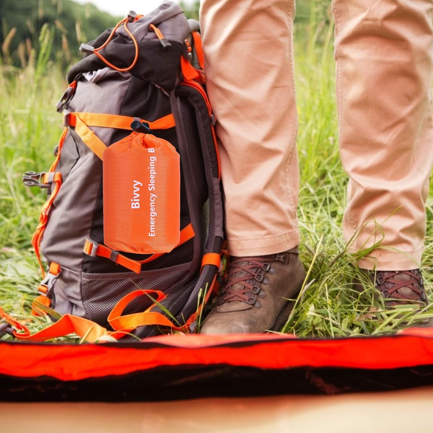 Xtextile 2Pack Emergency Sleeping Bags Lightweight and Compact Sack Survival Sleeping Bag Waterproof Thermal Emergency Blanket Survival Gear for Outdoor Camping, Hiking, Wild Adventures : Sports & Outdoors