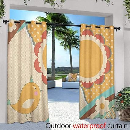 Amazon Com Doodle Living Room Bedroom Window Curtains Cute