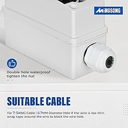 MINGSONG DC Solar Panels Disconnect Switch 32 Amp