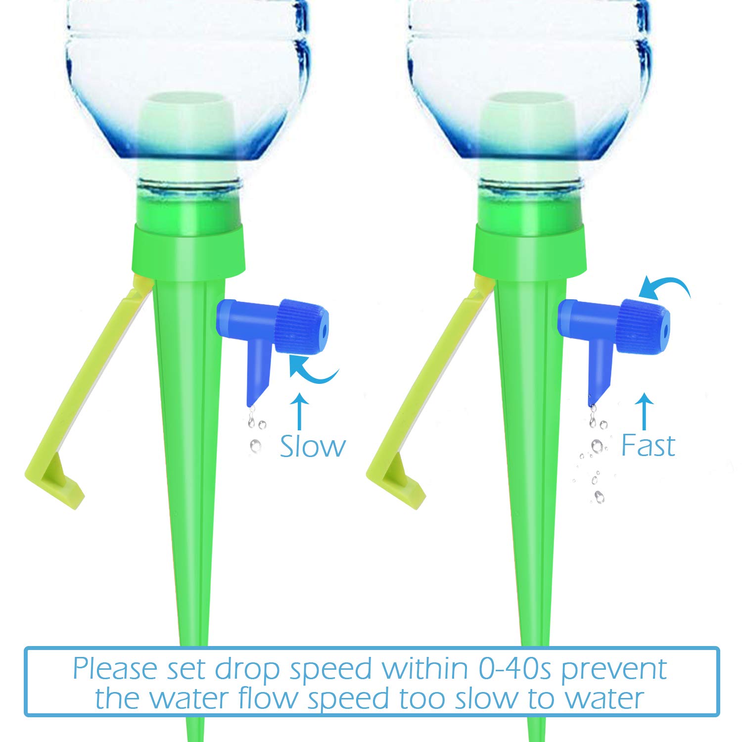 Plant Drip Irrigation,15 Pcs Automatic Plant Watering Spike Device,Self