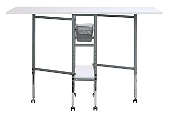 Sew Ready Studio Designs Folding Multipurpose Hobby and Craft Cutting Table with Drawers