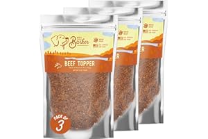 Beg & Barker Beef Dog Food Topper (5 oz, Pack of 3) - Premium Meal Mixers for Dogs - Healthy Dog Food Topper - All Natural, Dog Food Seasoning - High Protein Beef Dog Food Toppers