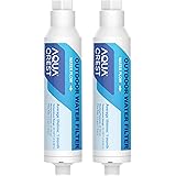 AQUA CREST Inline Water Filter, Dedicated for Car Washing, Window & Yard Cleaning, Effectively Reduce Hard Water Spots, Softe
