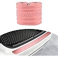 Ziciner Car Rear Bumper Protector Guard, Auto Anti-Scratch Collosion Rubber Trunk Door Entry Guards, Non-Slip Vehicle Bumper Protection Strip, Fit for Most SUVs, Vans (41"x3.5", Pink Sport)