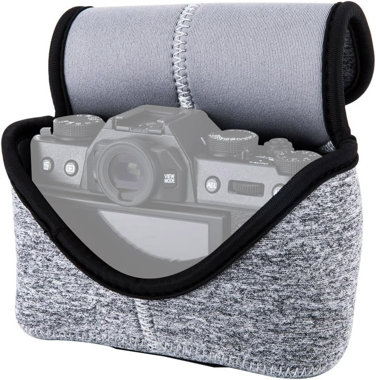 JJC Camera Case Ultra-Light Pouch Bag for Fuji X-T30 X-T20 X-T10 X-T100 + XF 18-55mm f2.8-4/XF 16mm f1.4/XF 23mm f1.4/XF 50mm f2 Lens - Image 4