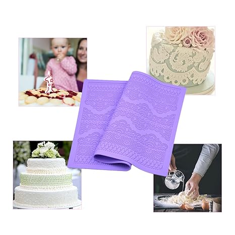 Blumenmuster, CkeyiN DIY Fondant Kuchen Dekoration Formwerkzeug Food Grade Silikon Auflage
