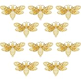 10pcs Hanging Suncatcher Parts Golden Metal Bee Window Pendant DIY Part Ornament Part Hand-Crafts Gifts