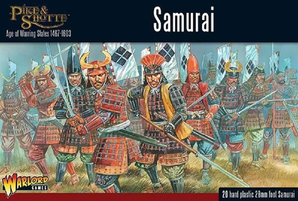 Warlord Games Samurai Infantry - 28mm Scale Plastic Miniatures for Pike & Shotte Highly Detailed Miniatures for Table-top Wargaming