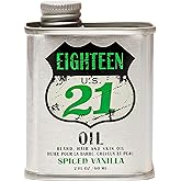 18.21 Man Made Hair, Skin & Beard Oil for Men, 4 Scents - Non-Greasy, Conditioning Balm with Castor Seed, Jojoba, and Argan Oils - Premium Tattoo and Mustache Care Products