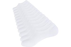 CLOSEMATE No Show Socks for Men & Women 6 Pairs Low Cut Non Slip Cotton Invisible Casual Comfort Thin Socks