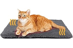 MORA PETS Self Warming Cat Bed Self Heating Cat Dog Mat 29.1 x 18.9 inch Extra Warm Thermal Pet Pad for Indoor Outdoor Pets with Removable Cover Non-Slip Bottom Washable Non Electric