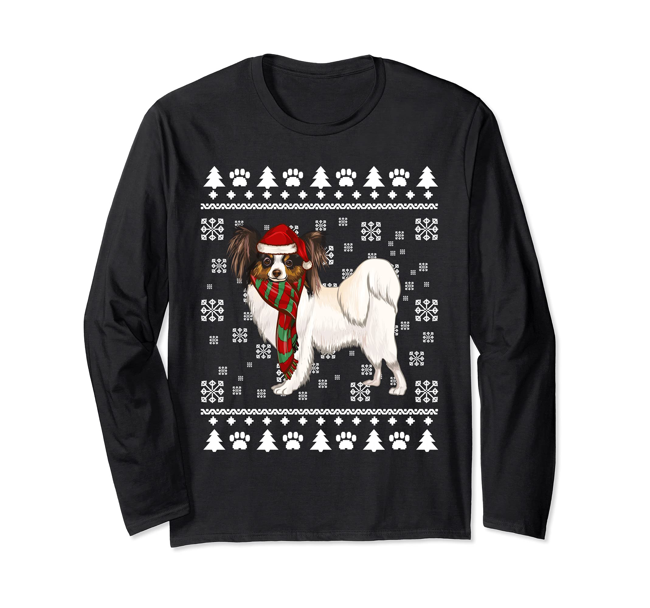 Soft Coated Wheaten Terrier Dog Santa Xmas Ugly Christmas Long Sleeve T-Shirt
