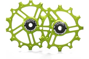 IMPALAPRO - Set of 2 Ceramic Jockey Wheels 12T-14T Aluminium 7075 CNC for 9 to 12 Speeds
