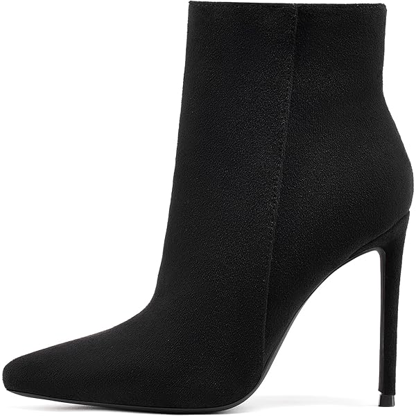 Amazon.com | Elisabet Tang Heeled Ankle Booties,Sexy Pointed