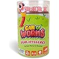 FoxMind Games: Can of Worms Board Game for Kids Ages 4+, Fun Worm Game with Spinning Can, Preschool Math & Memory Game, 2–6 P