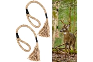 2 Pcs Hemp Rope for Deer, 31 Inch Scent Rope for Deer Hunting, Effective Mock Scrape Rope for Hunter Gifts, Deer Hunting Acce