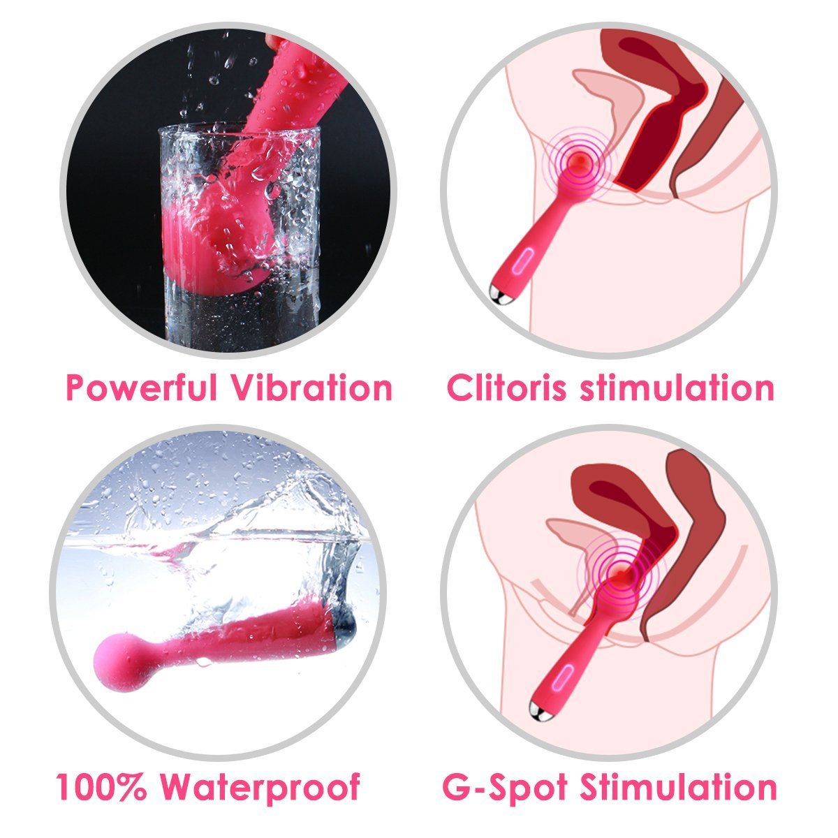 SVAKOM Mini Emma wiederaufladbar Silikon Vibrator Sexspielzeug mit 6 Vibrationsmodi für Frauen und Paare