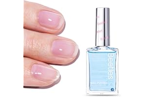 BEETLES GEL POLISH Beetles Nail Strengthener - Oceanic Blue Nail Concealer Air Dry Natural Nail Strengthener and Growth for Damaged Thin Nails Repair Weak Nails Fingernail Strengthening Women Gift 0.51 FL OZ