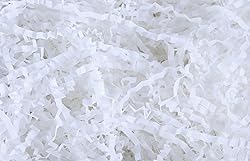 Sansam Crinkle Cut Paper Shred Filler, 1.1 LB White