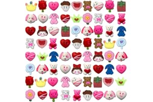 QINGQIU 72 PCS Valentines Day Mochi Squishy Toys Squishies for Kids School Class Classroom Valentines Day Cards Gifts Prizes Party Favors