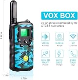 NEHOPE Walkie Talkies for Kids Adults 8 Ch 4 Mile Long Range 2 Way Radio view 2