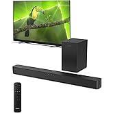 Philips B4500 Sound bar for Smart tv, 2.1 ch soundbar with subwoofer, TV Speaker with with Bluetooth and HDMI-ARC Connectivity, Roku TV Ready, Remote APP Control, Compact Design and Easy Setup