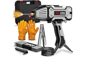 GNI Welding Machine Handheld, Portable Welder Machine 110V 250A with Toolbox, 20PCS Rods Stick Welder for 1/16"-1/8" Rod, IGBT Inverter LCD Digital Display Hand Held Welder with Arc Force Anti-stick