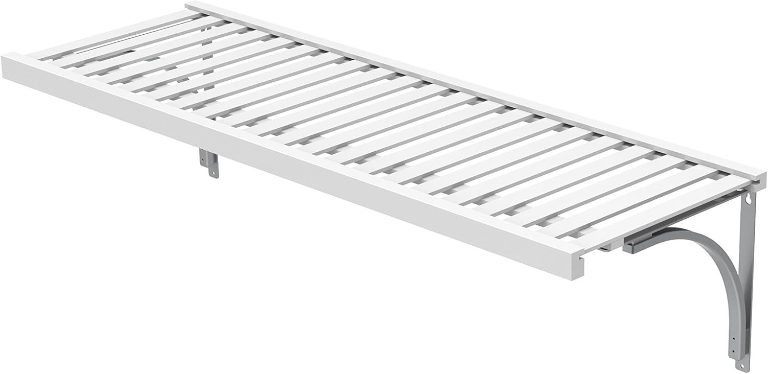 ClosetMaid 1424 Premium Wood Ventilated Shelf Kit, 4-Foot X 16-Inch, White