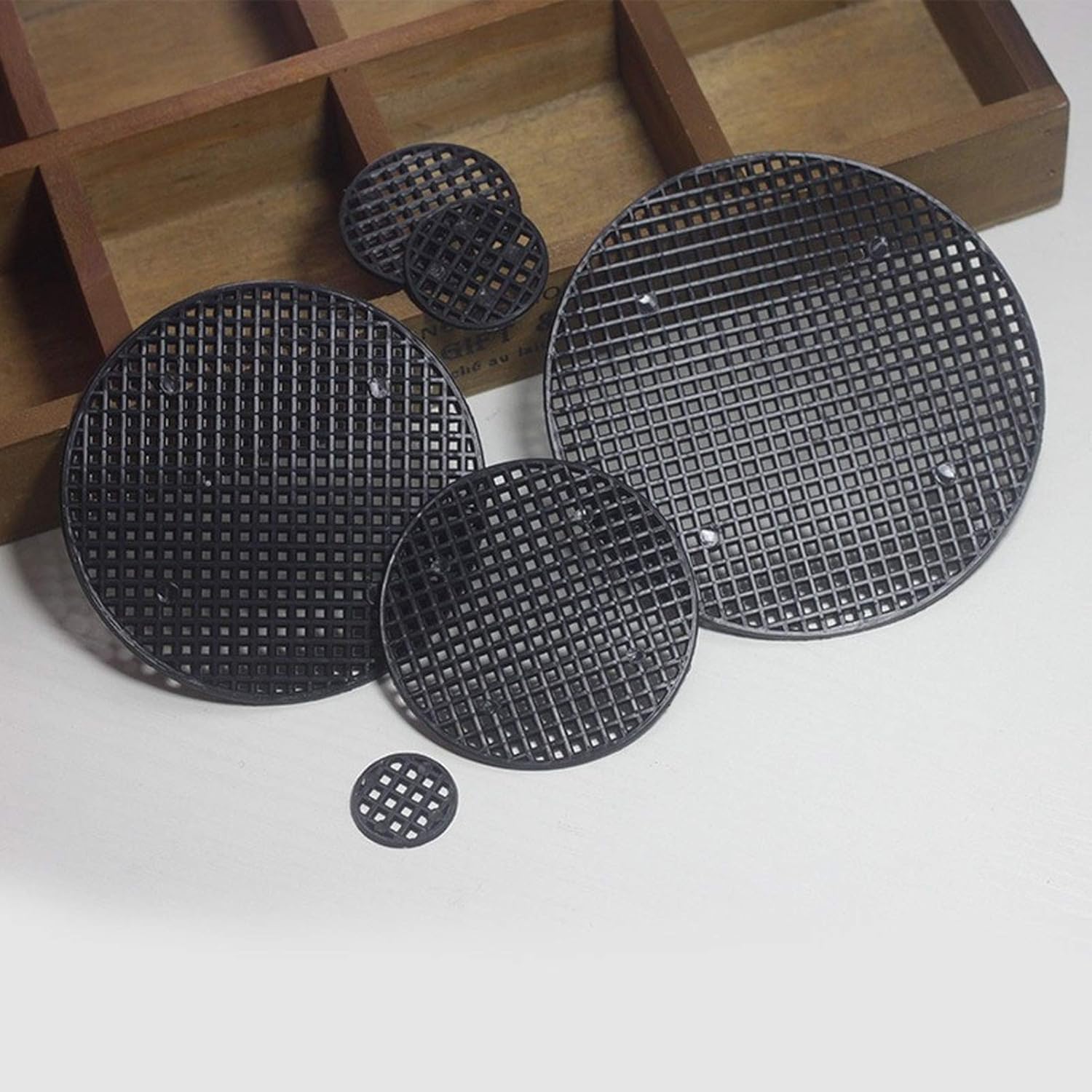 Flower Pot Hole Mesh Pad Round Bonsai Drainage Mesh Screens Garden Grid