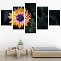 SIGNWIN 5 Panel Canvas Wall Art Flora Snapshot for Home Decorations Ready to Hang - 60