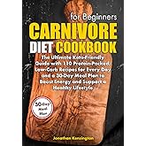 Carnivore Diet Cookbook For Beginners: The Ultimate Keto-Friendly Guide With 110 Protein-Packed, Low-Carb Recipes For Every Day And A 30-Day Meal Plan To Boost Energy And Support A Healthy Lifestyle