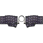 YIVU Corne V4 Split Ergonomic Mechanical Keyboard DIY Barebone Kit, Wired | 3D Printed Case, Hot-Swap PCB, RGB, QMK/Vial, Column-Staggered, Switches &amp; Keycaps Not Included