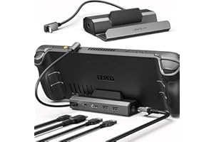 JSAUX 4K@120Hz Docking Station for Steam Deck/OLED/ROG Ally X/Legion Go/MSI Claw, 5-in-1 Dock for Steam Deck OLED with HDMI, 