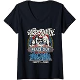 Womens Aerosmith - Farewell V-Neck T-Shirt