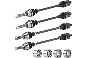 Magorfas Front Rear CV Axle with Bearing Kit for Polaris Ranger 1000/ XP 2015-2018, Ranger 570 Full Size 2015; Ranger 900 XP Crew 2013-2018; CV Axle Drive Half Shaft Full Set, (Non High Lifter) -4 Set