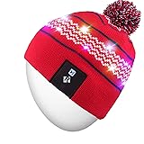 Rotibox LED String Light Up Beanie Hat Knit Cap