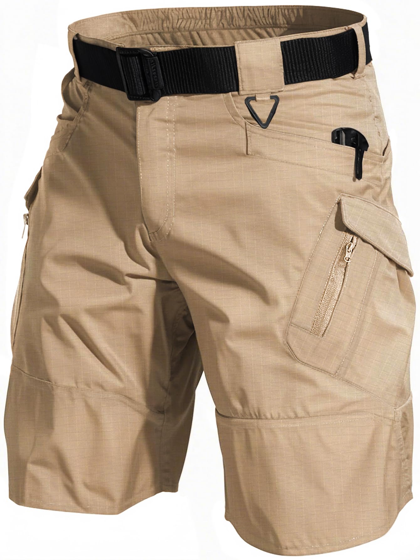 Photo 1 of AUTIWITUA Men's Hiking Shorts Waterproof Tactical Cargo Short Pants Quick Dry Work Shorts with Multi Pockets(No Belt)
