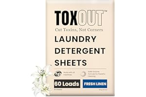 Laundry Detergent Sheets - Up to 60 Loads, Ultra-Concentrated, Non Toxic Laundry Detergent, Laundry Soap Sheets, Cold Water C